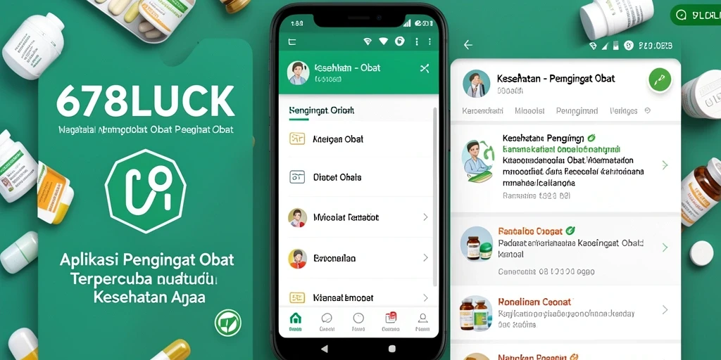 Tampilan aplikasi 678LUCK yang menarik dan fungsional untuk pengingat obat.