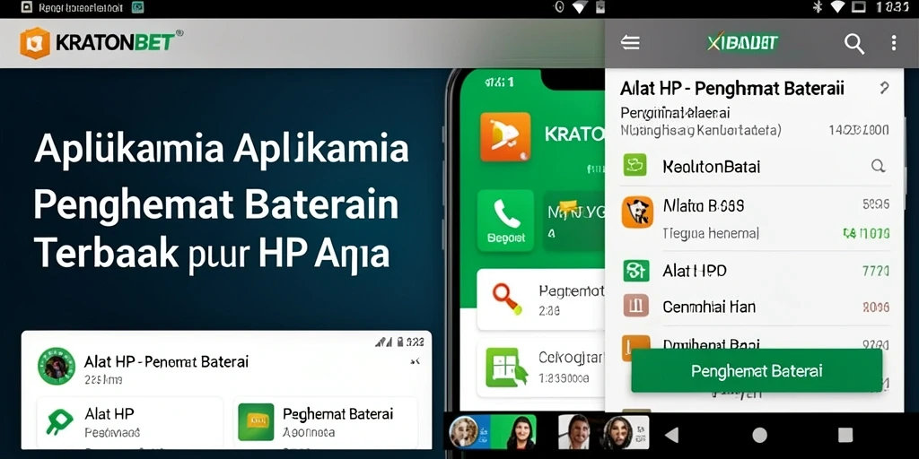 Antarmuka KRATONBET yang sederhana dan intuitif untuk penghematan baterai.